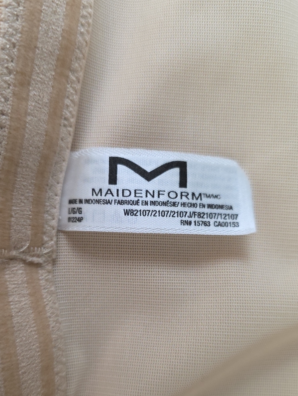 Maidenform Nude High Waist Shapewear Shorts Tummy Control Size L/6 - Picture 6 of 11